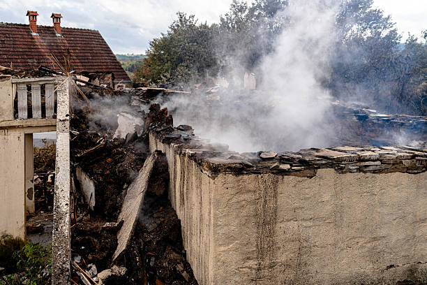 Professional Fire Damage Removal technician working in USA